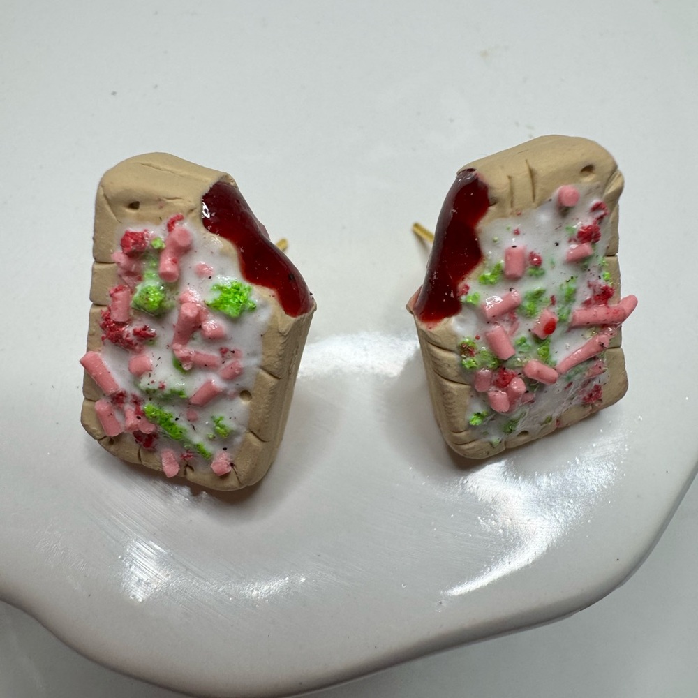 Colorful Pop Tart-Inspired Handmade Earrings
